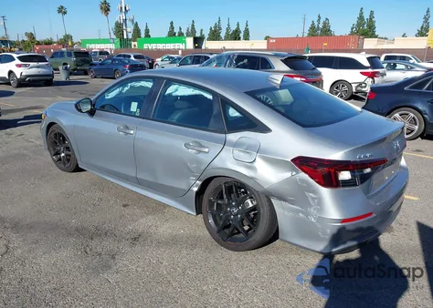 2025 Honda Civic Sport z USA, uszkodzony, nr VIN 2HGFE2F51SH504728